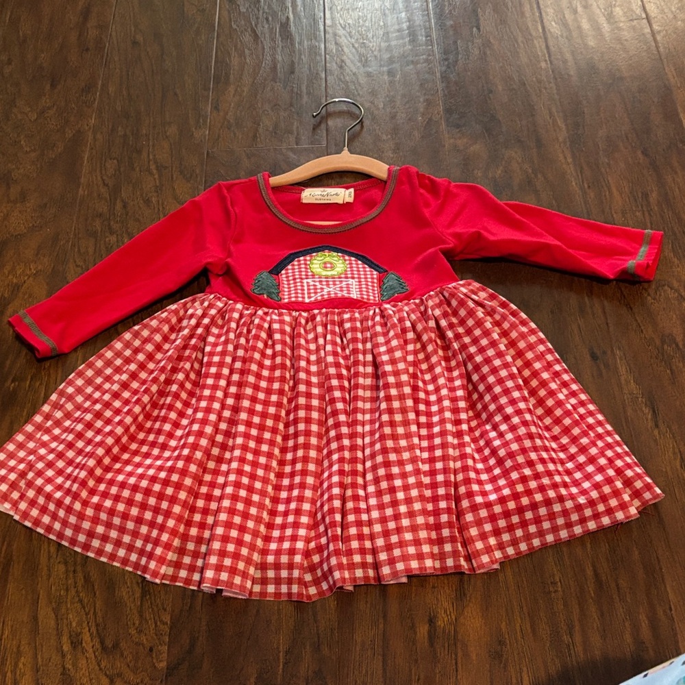 Red Barn Holiday Casual Dress